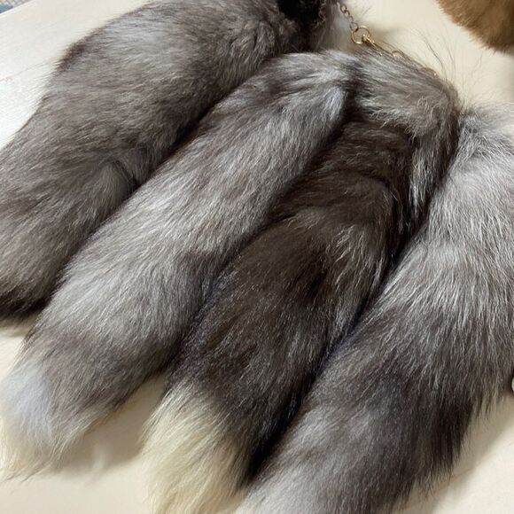 Accessories - Gray Fox Tails 